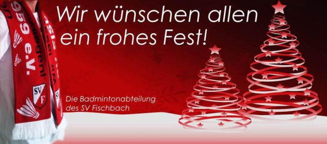 Weihnachtswünsche SV Fischbach 2012 an alle Fans